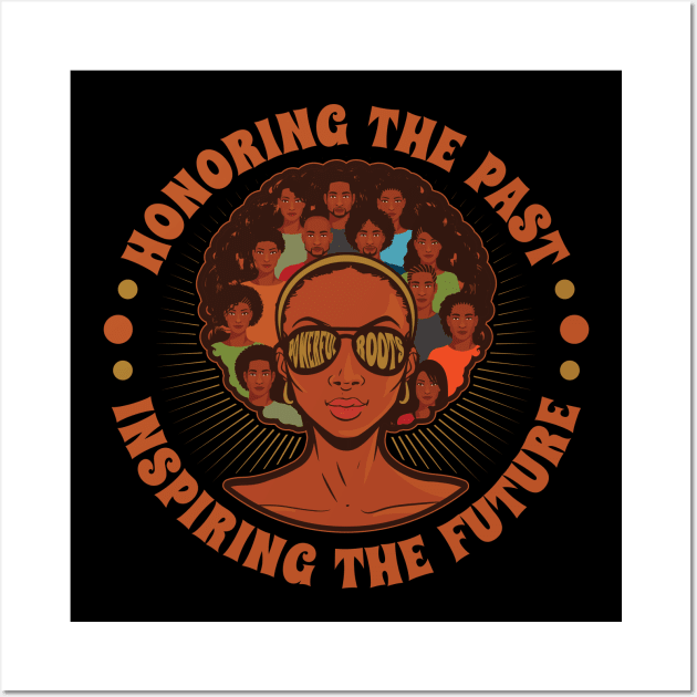 Black History Month Powerful Roots Inspiring Future Wall Art by aneisha